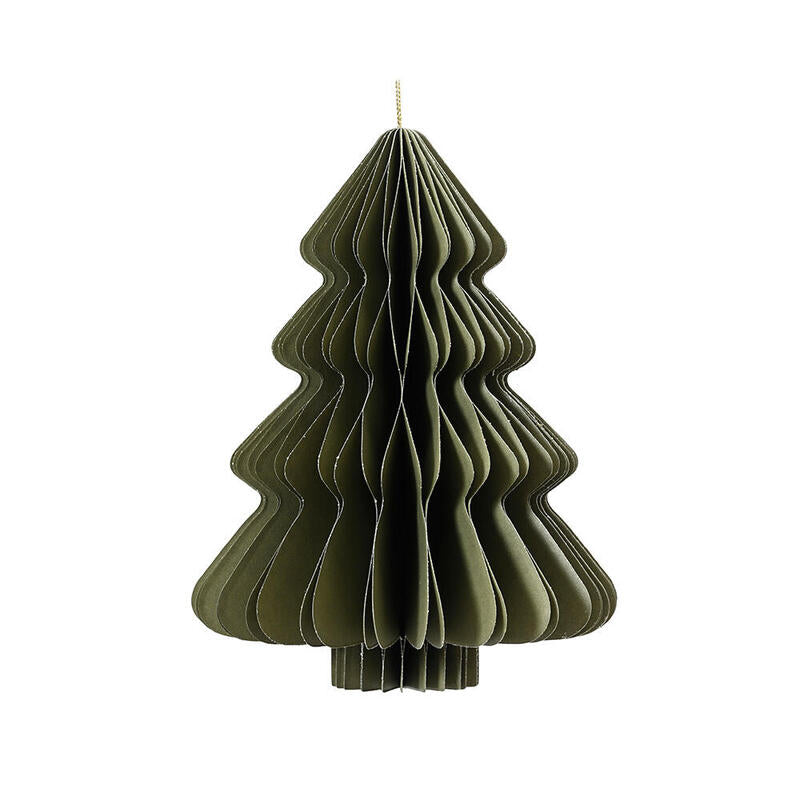 Árbol De Papel Verde Ø30 X 40 Cm