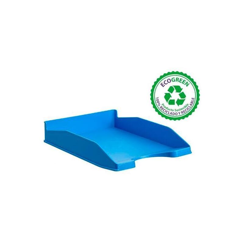 Archivo 2000 Bandeja Archivo 2000 Apilable En 3 Posiciones Fondo Liso Formato Din A4 Y Folio 345x255x60 Mm Azul