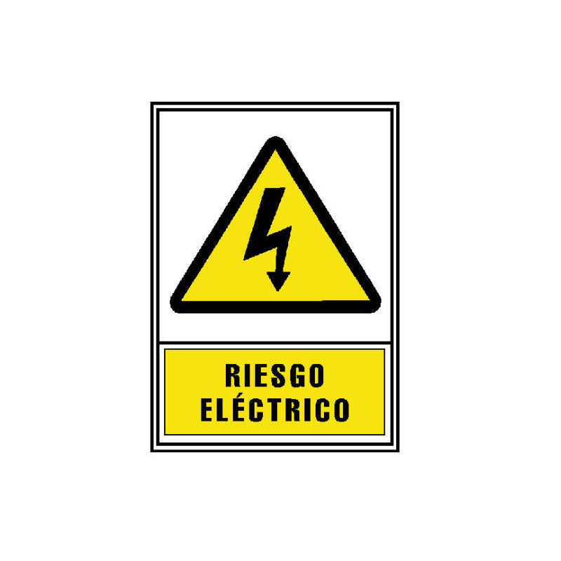 Archivo 2000 Señal "Riesgo Eléctrico" 210x297 Pvc Amarillo