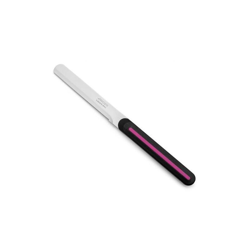 Arcos Cuchillo Desayuno Negro-Fucsia Polipropileno