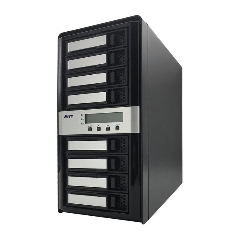 Areca Arc-8050t3u-8 Servidor De Almacenamiento Torre Roc 2 Gb Ddr3 Negro
