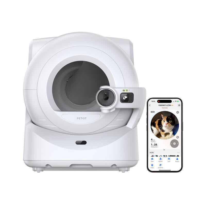 Arenero Automático Petkit Purobot Ultra Cámara Con Tecnología Ia -Reconocimiento Facial - Monitoreo De Salud