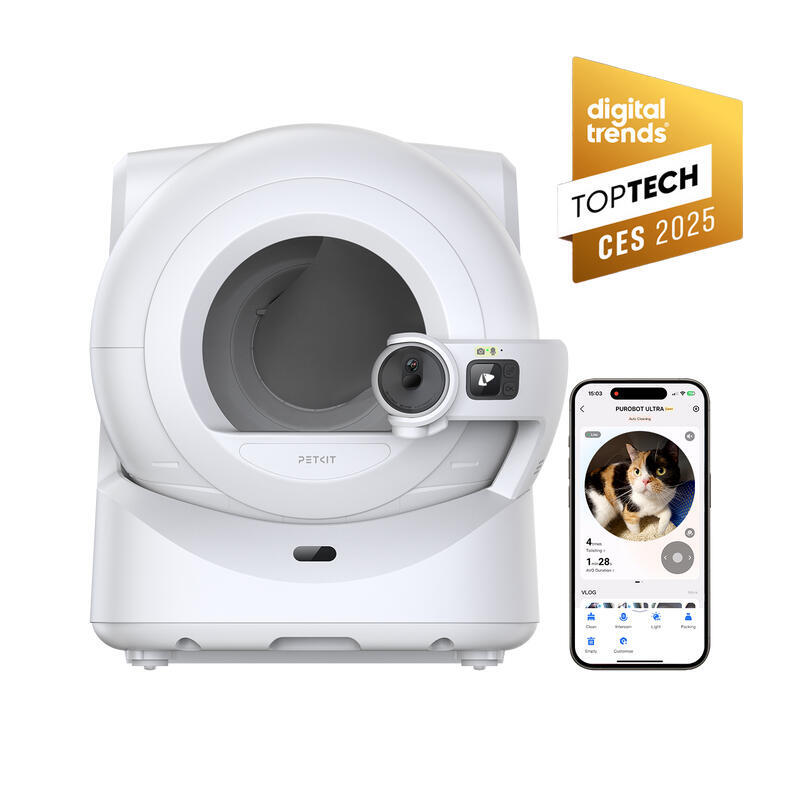Arenero Automático Petkit Purobot Ultra Cámara Con Tecnología Ia -Reconocimiento Facial - Monitoreo De Salud