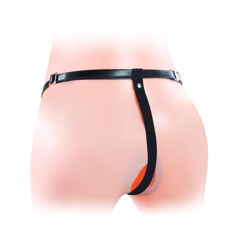 Arnés Unisex Pene Hueco Con Vibración