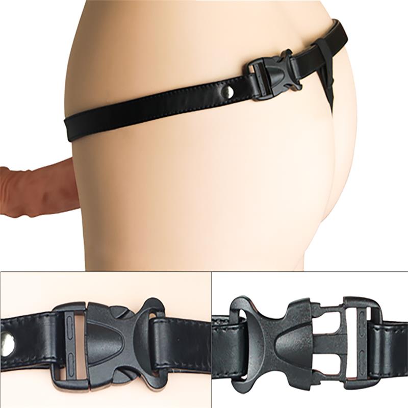Arnés Unisex Pene Hueco Con Vibración