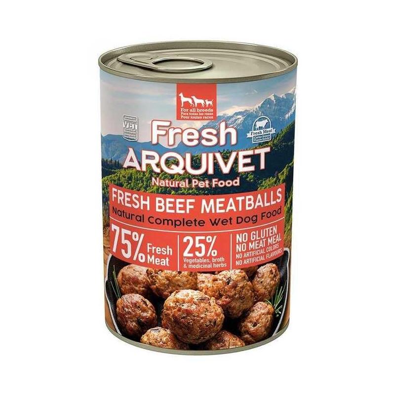 Arquivet Fresh Beef Meatballs In Sauce - Comida Húmeda Para Perros - 400g