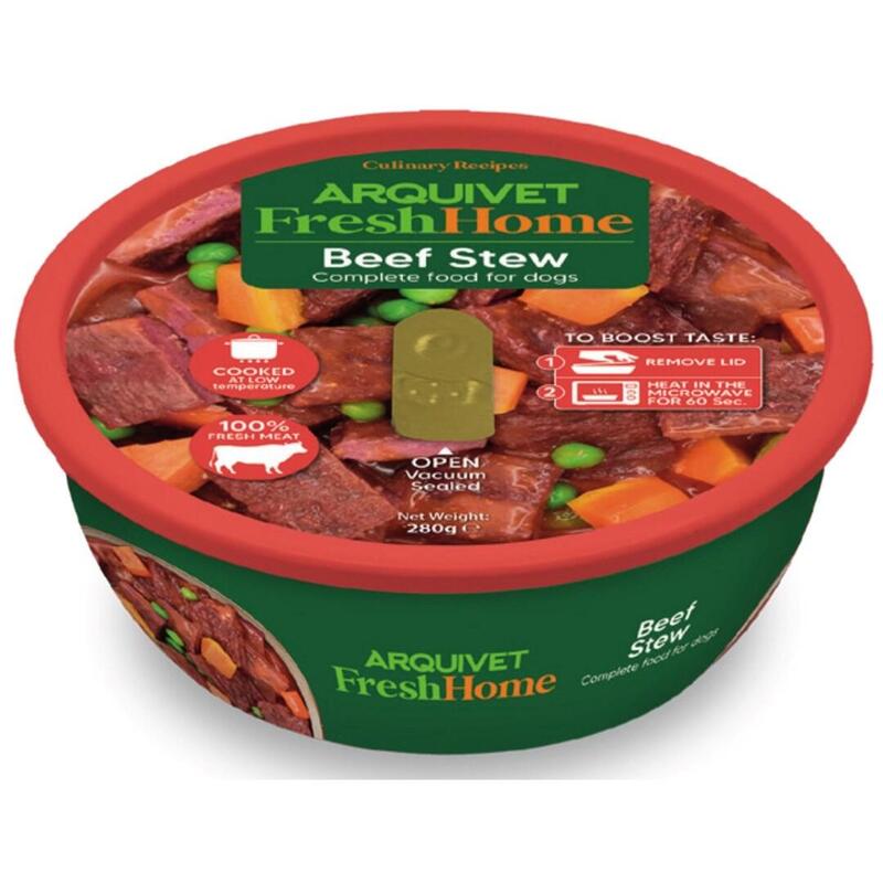 Arquivet Fresh Home Beef Stew - Comida Húmeda Para Perros - 280g