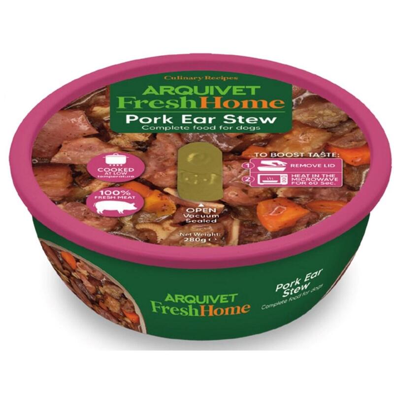 Arquivet Fresh Home Pork Ear Stew - Comida Húmeda Para Perros - 280g