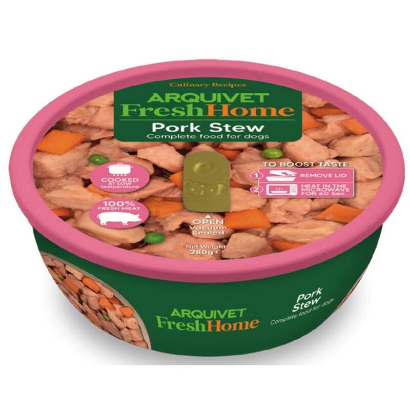 Arquivet Fresh Home Pork Stew - Comida Húmeda Para Perros - 280g