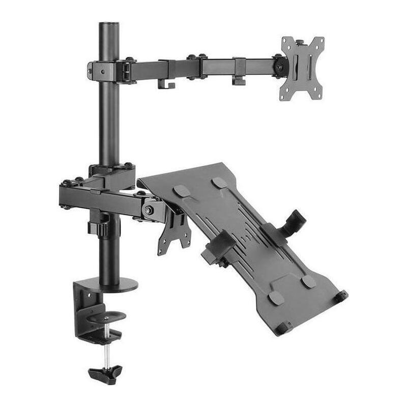 Art Ramm L-24 Art Holder L-24 Universal For Monitor Lcd/Led Black 13-32+Notebook Desk Moutin