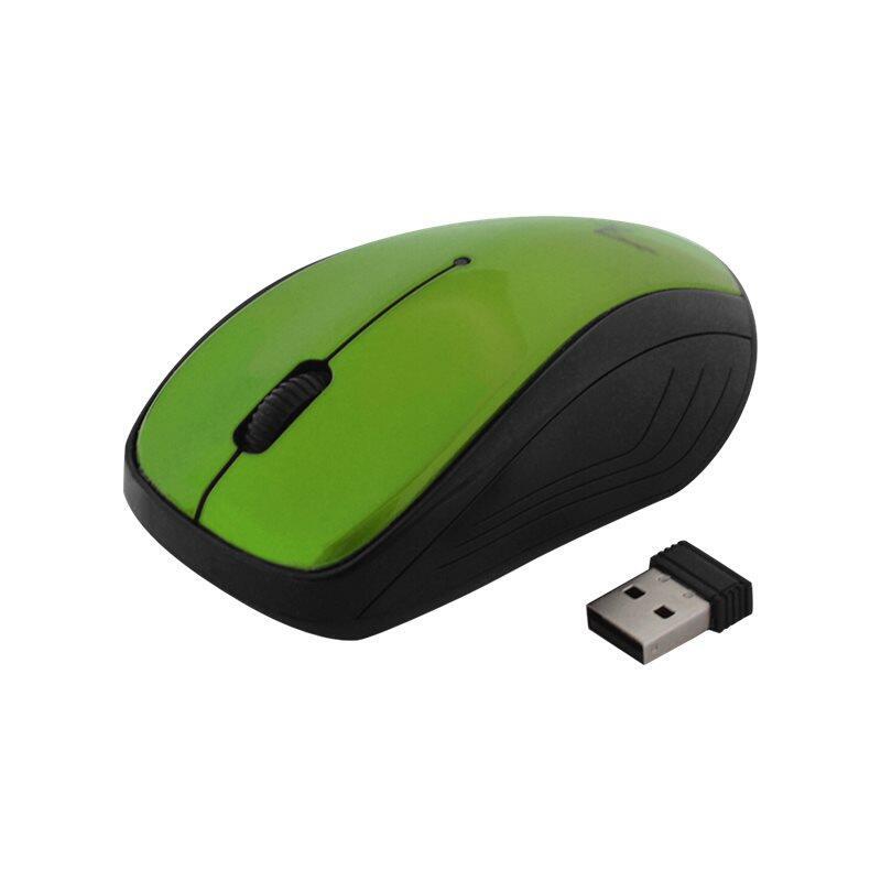 Art Raton Inalámbrico-Óptico Usb Am-92f Verde