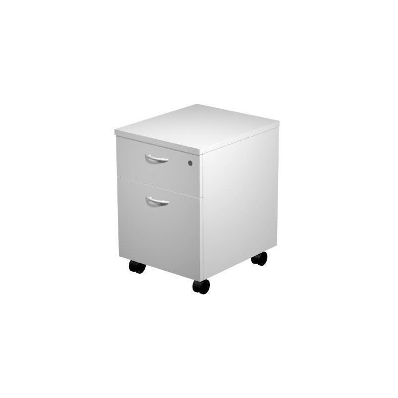 Artexport Cajonera Presto 2 Cajones C/Ruedas Guías Metálicas Cerradura Gris -Desmontado-