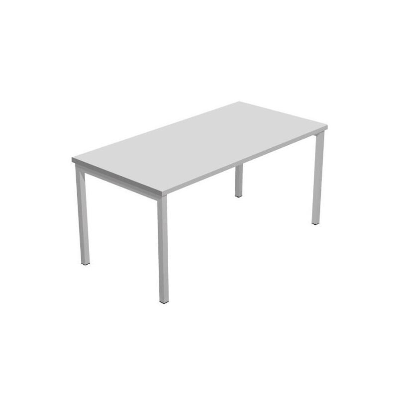 Artexport Mesa Escritorio Venere 140 Con 4 Patas De Metal 40x40mm Tablero 22mm Gris
