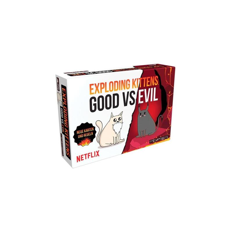 Asmodee Exploding Kittens - El Bien Contra El Mal, Juego De Cartas Exkd0027