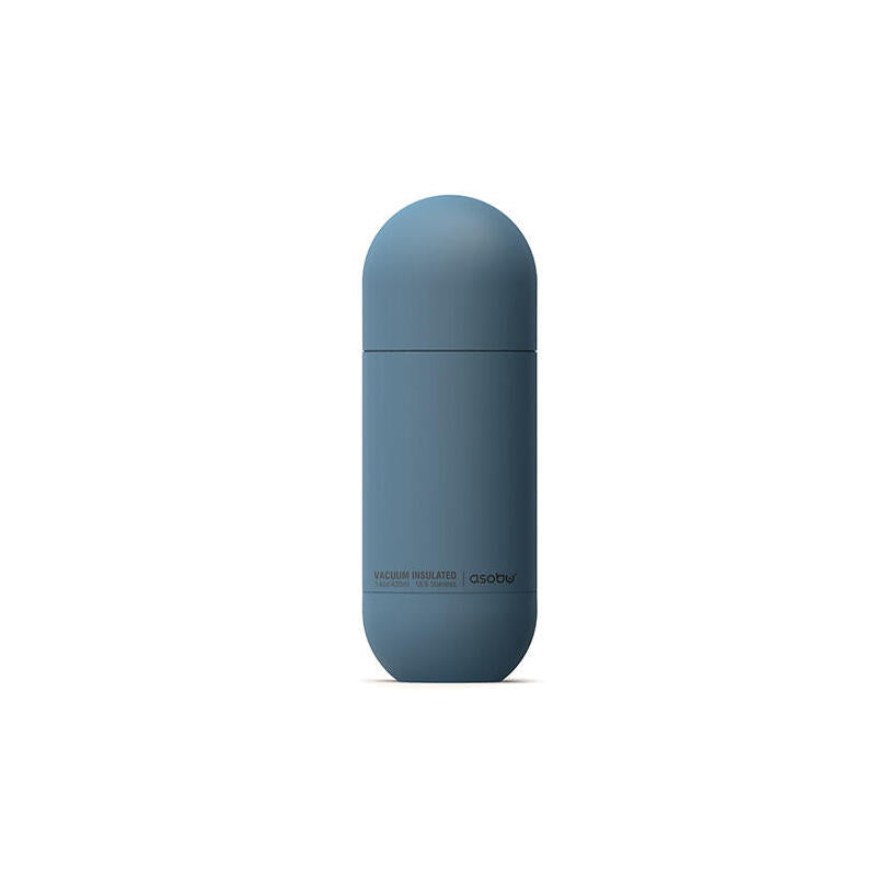 Asobu - Orb - Termo De Acero Inoxidable Con Vaso Azul