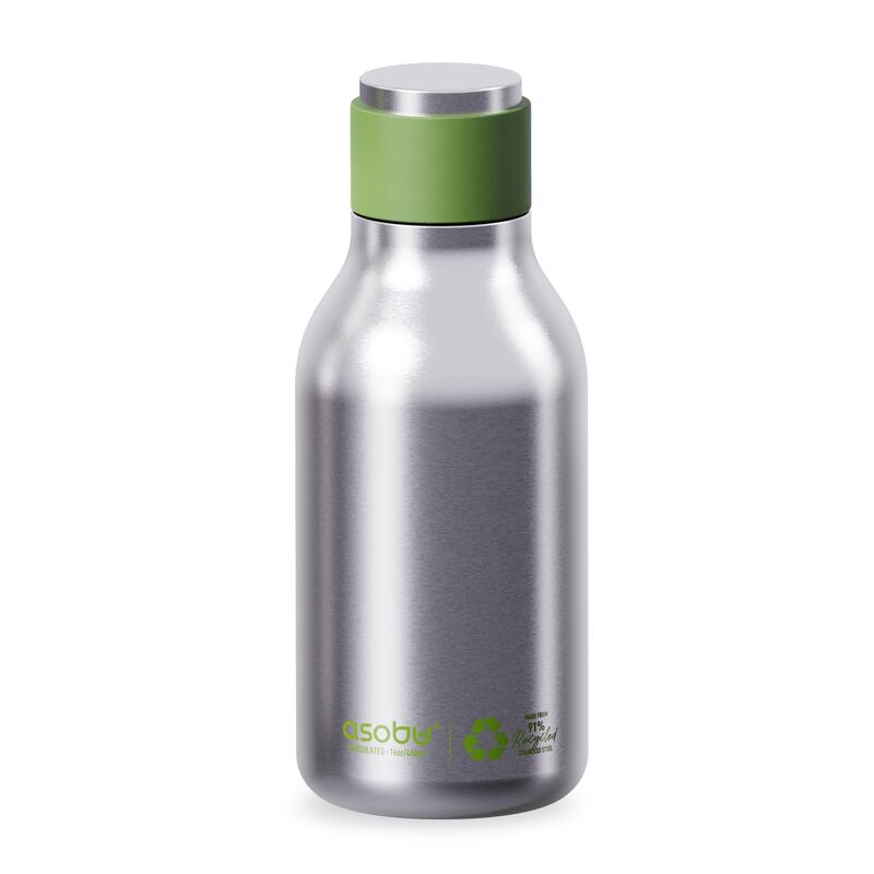 Asobu - Urban - Recycelte Edelstahlflasche Plata