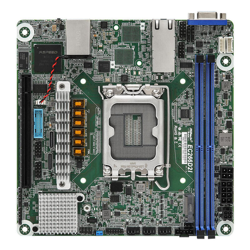 Asrock Ec266d2i Placa Base Intel C266 Lga 1700 Mini Itx