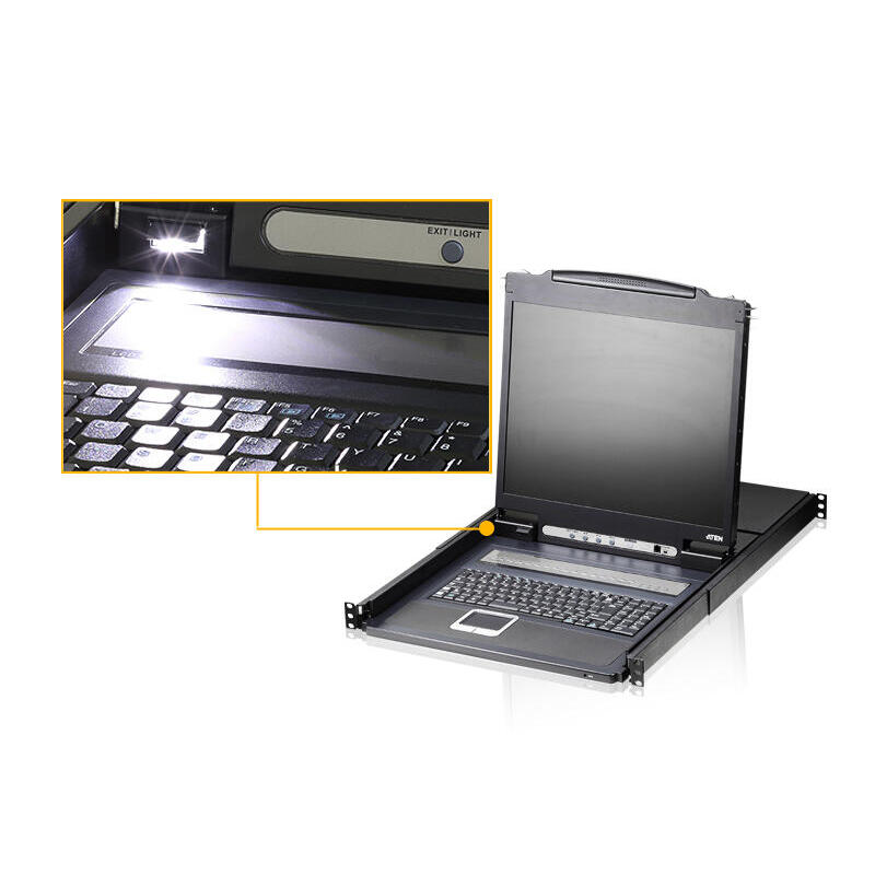 Aten Cl1308n Interruptor Kvm Montaje En Rack Negro