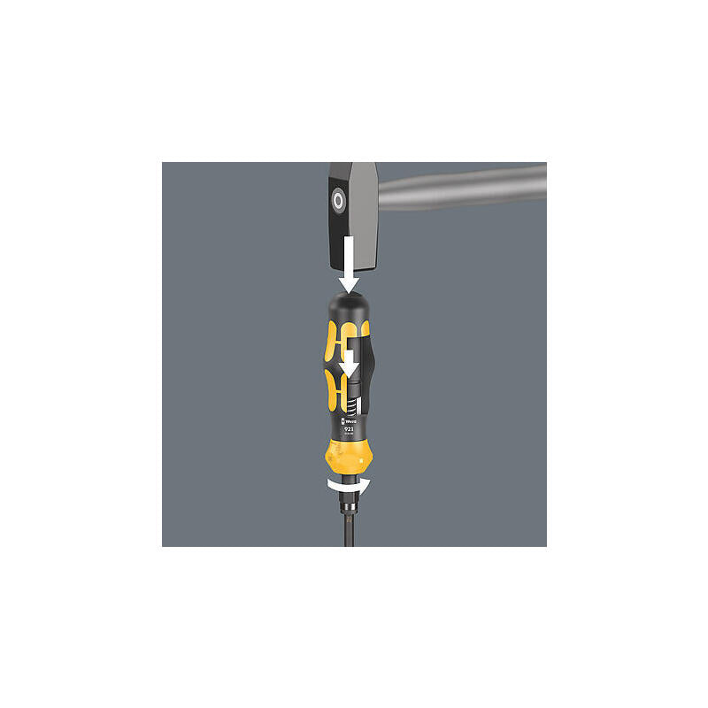 Atornillador Wera 921 Kraftform Plus Negro Amarillo, 1/4" 05018100001