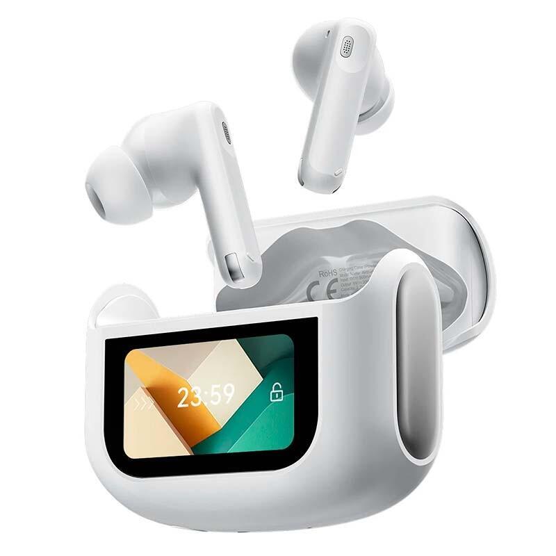 Auriculares Blackview Airbuds 12 Ipx7 Blanco Inalámbricos Y Estuche Con Pantalla Led