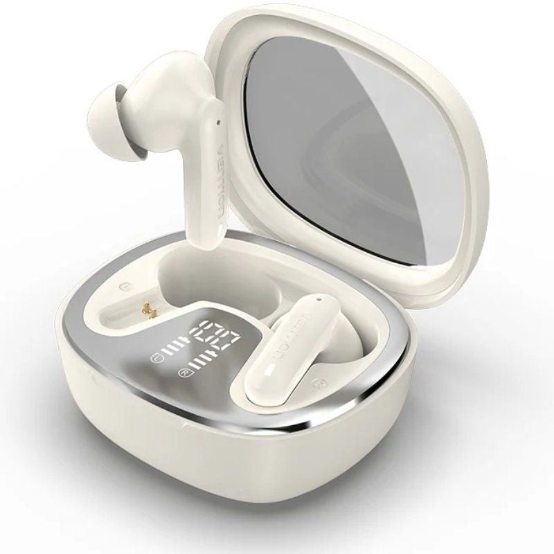 Auriculares Bluetooth Vention Air A01 Nbmn0 Con Estuche De Carga Autonomía 7h Blancos