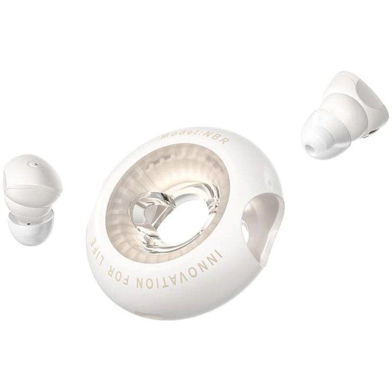 Auriculares Bluetooth Vention Nbrn0 Con Estuche De Carga Autonomía 20h Beige