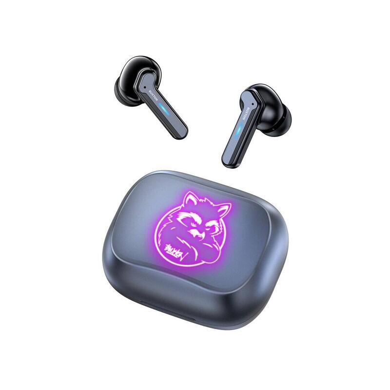 Auriculares Buxton Btw 8200 Racoon Intrauditivos Inalámbricos Con Estuche De Carga, Blancos