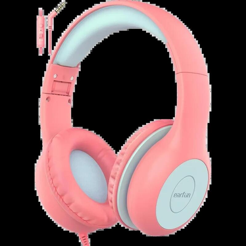 Auriculares Earfun K1 Pink Blue Para Niños