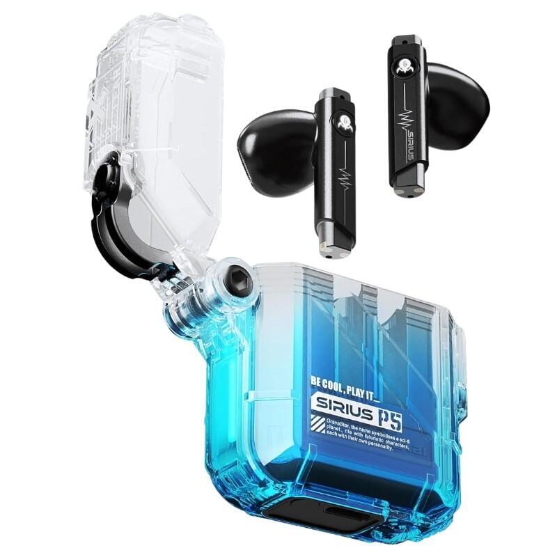 Auriculares Gravastar Sirius P5 Defense Crystal V2 Tws Azul