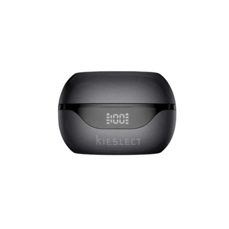 Auriculares Inalámbricos Kieslect Earbuds Open - Bt · Microfono · Estuche De Carga · App Traductor Ia · Negro