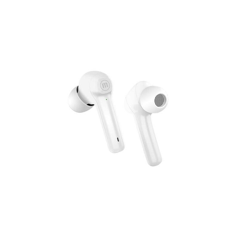 Auriculares Inalámbricos Maxell Dynamic+ Con Estuche De Carga Bluetooth Blanco