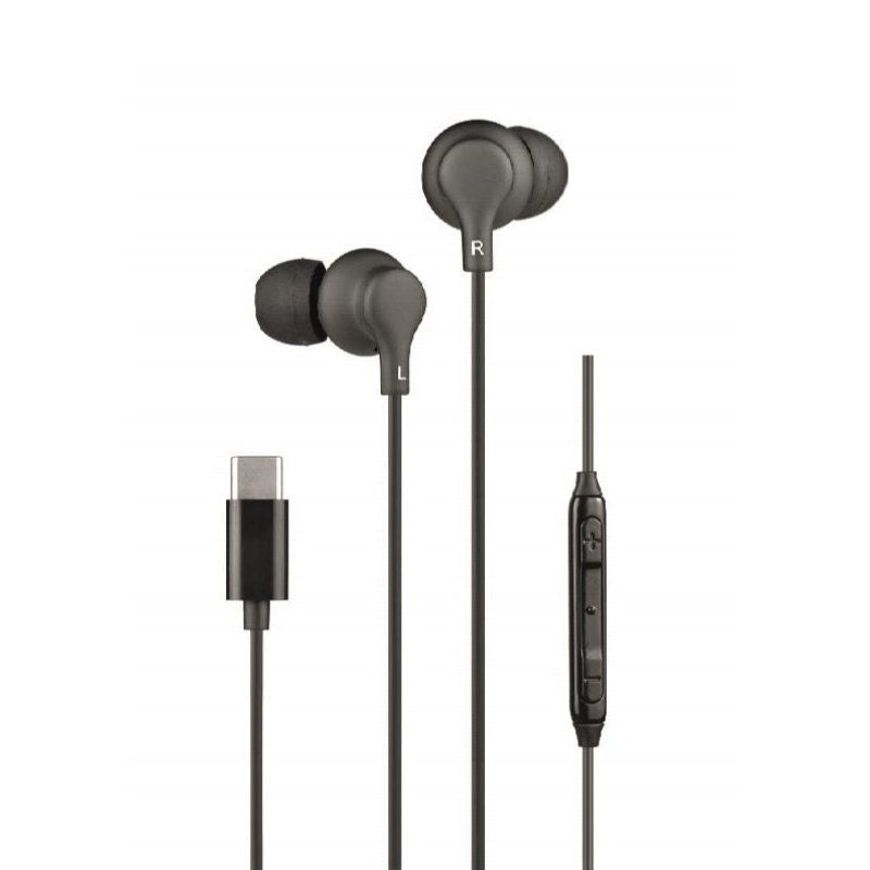 Auriculares Intrauditivos Daewoo Dw2015 Con Micrófono Usb Tipo-C Negros