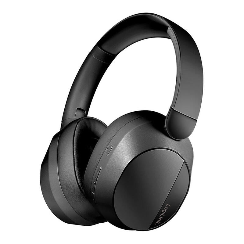 Auriculares Para Juegos Bt 6.0, Entrada Auxiliar De 3,5 Mm, Anc, 15 Horas De Duración De Batería, Color Negro Logilink