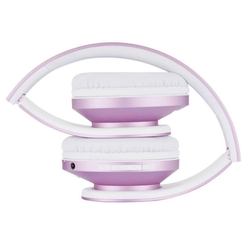 Auriculares Powerlocus P2 Kids Rosa/Blanco Inalámbricos Para Niños
