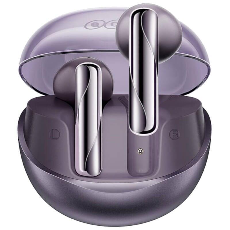 Auriculares Qcy Ailybuds Clear T32 Púrpura Bluetooth