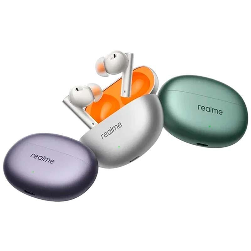 Auriculares Realme Buds Air 6 Naranja Con Cancelación De Ruido (Anc) Bluetooth