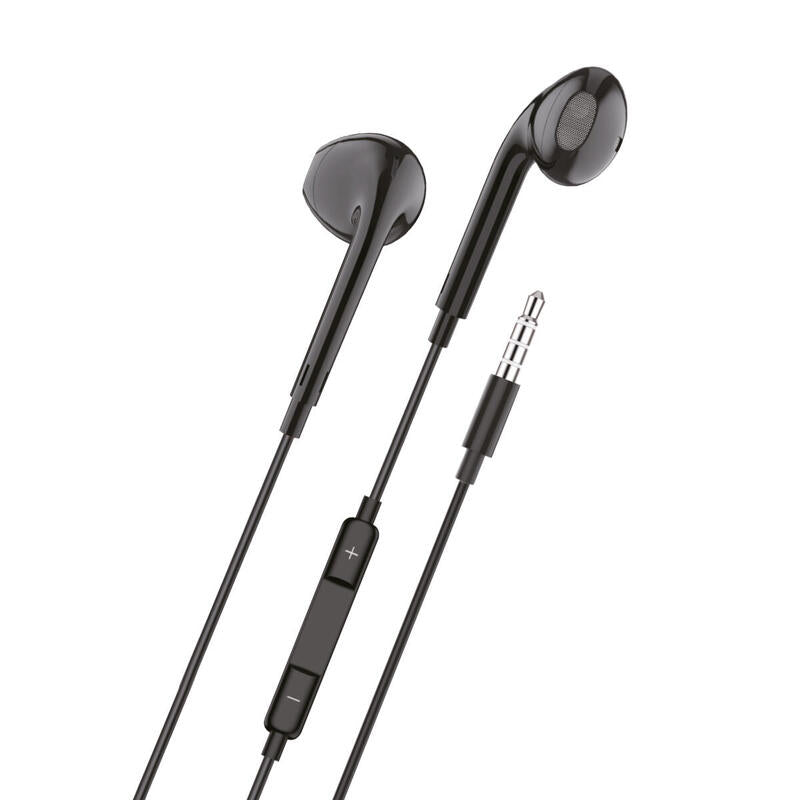 Auriculares Tech One Tech Eartech Tec1002 Con Micrófono Jack 3.5 Negros
