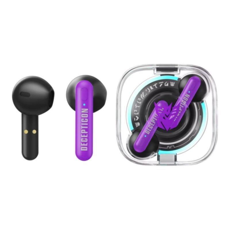 Auriculares Tws Transformers Tf-T03 Bluetooth Púrpura Inalámbricos