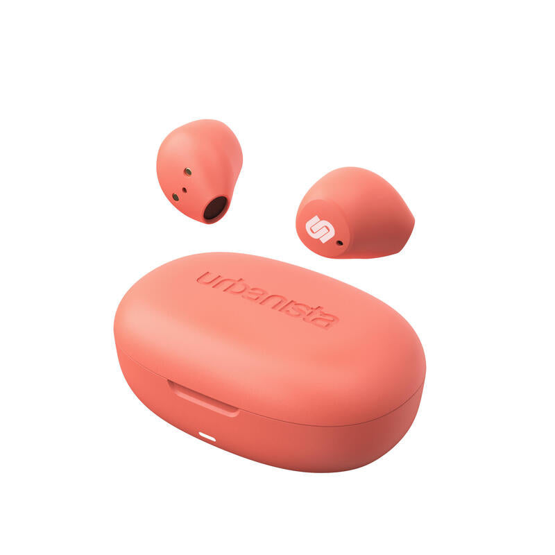 Auriculares Urbanista True Wireless Inalambricos Lisbon Coral Peach Naranja Coral