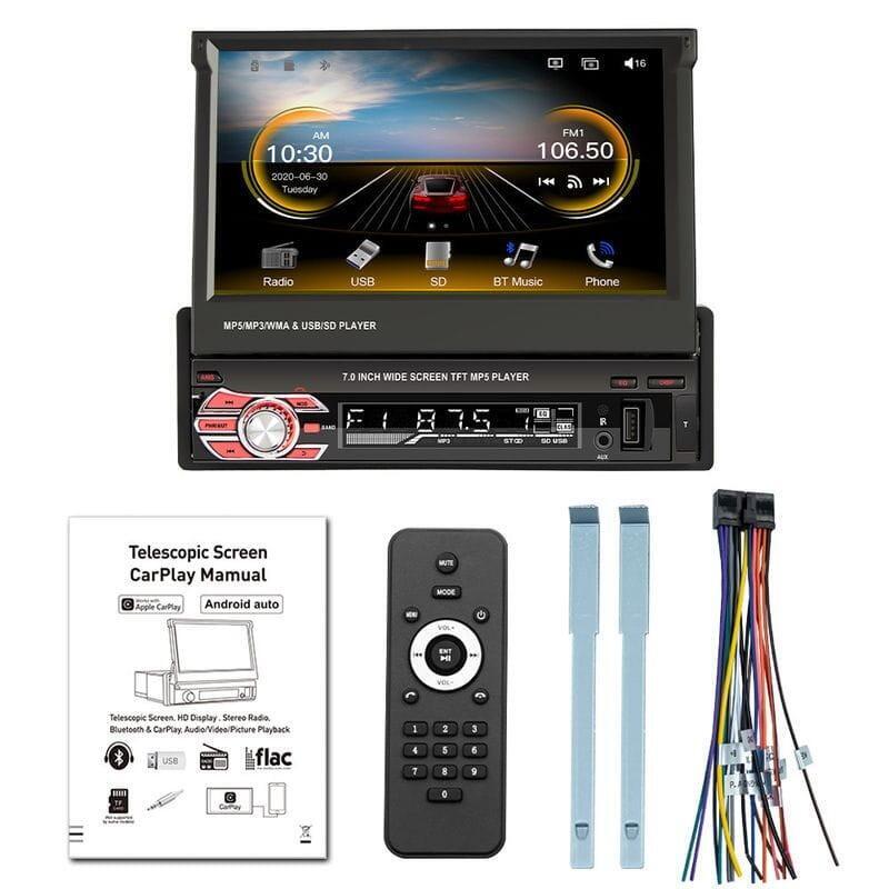 Autorradio 1 Din Swm 9601c-S Bluetooth/Mirror Link/ Carplay/Usb/Negro