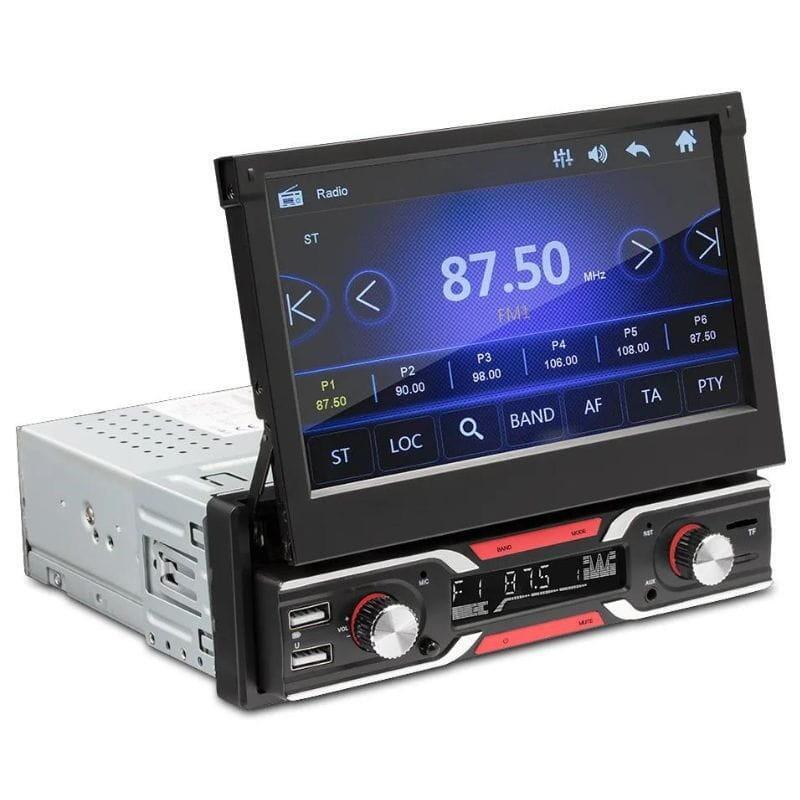 Autorradio 1 Din Swm 9603s Pantalla Retráctil Bluetooth/Usb Negro