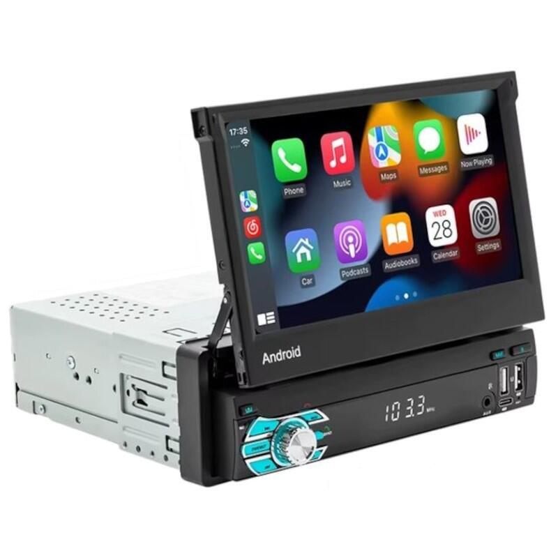Autorradio 1 Din Swm 9710-J Led 7 " 2gb/64gb Gps Carplay Negro