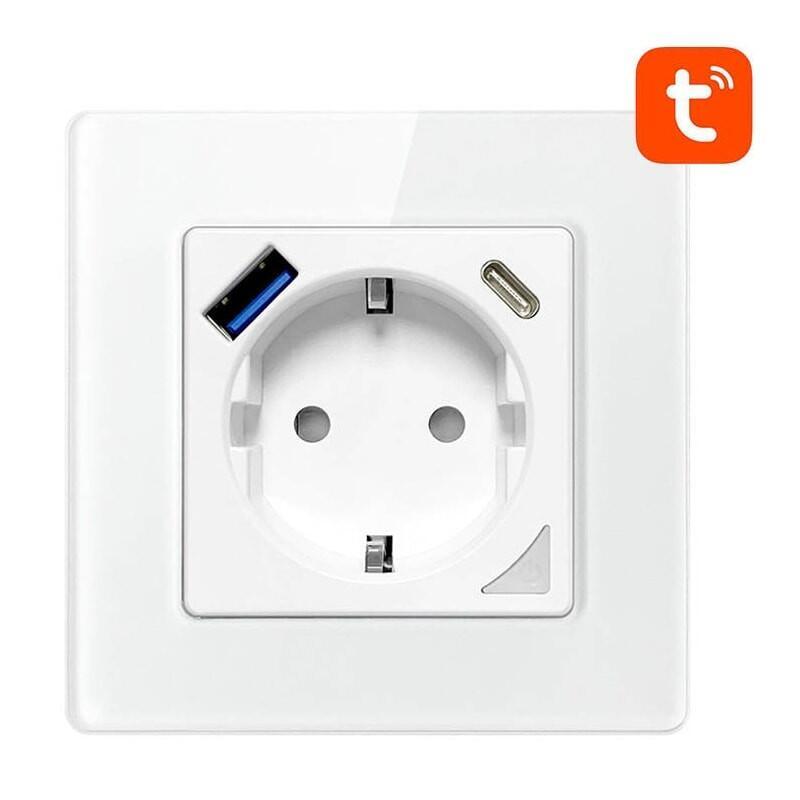 Enchufe Inteligente Avatto N-Wot10-Usb-W Wifi Blanco