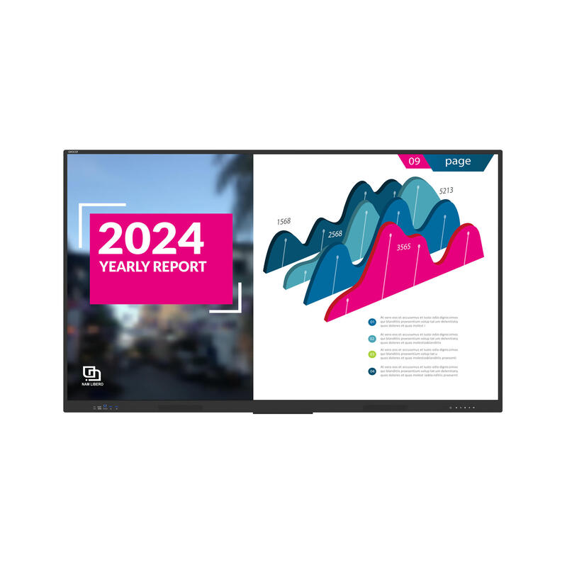 Avocor Digital Signage Pizarra Blanca Interactiva 139,7 Cm (55") 3840 X 2160 Pixeles Pantalla Táctil