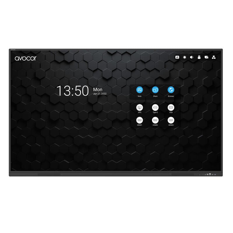 Avocor S-Series 75" 4k Ir Led Interactive Displ Pizarra Blanca Interactiva 190,5 Cm (75") 3840 X 2160 Pixeles Pantalla Táctil