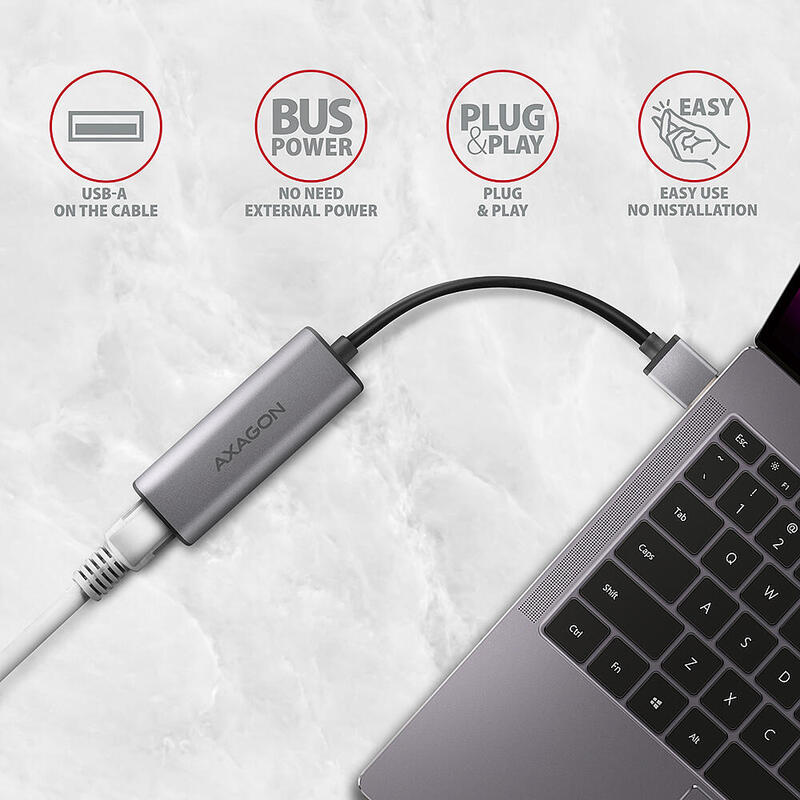 Axagon Ade-25r Adaptador Y Tarjeta De Red Interno Ethernet 5000 Mbit/S
