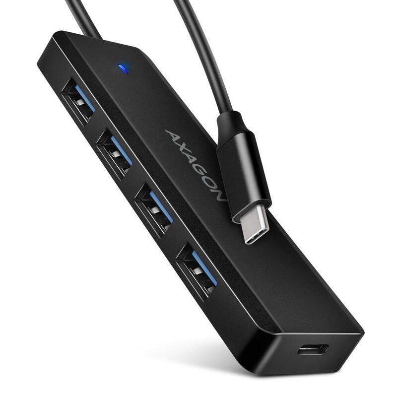 Axagon Hue-C1c Hub De Interfaz Usb 3.2 Gen 1 (3.1 Gen 1) Type-C 5000 Mbit/S Negro