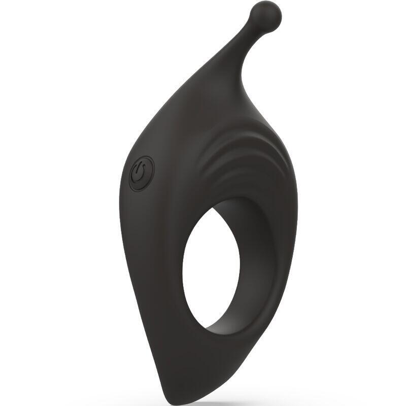 B Swish - Bcharmed Rhythm Infinite Deluxe Anillo Para Pene 15 Vibraciones Negro