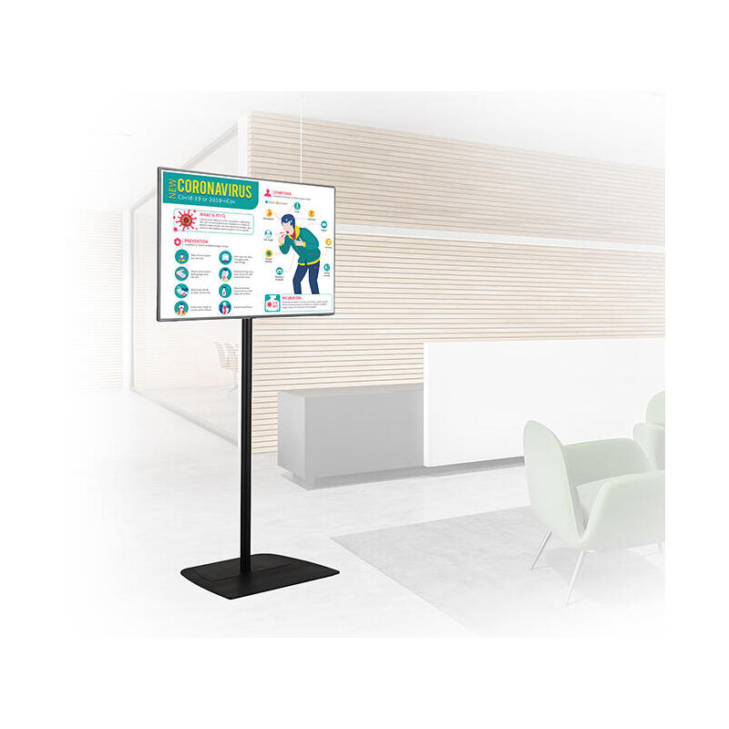 B-Tech Bt8572 139,7 Cm (55") Negro Piso (Vesa 600 X 400) - 1.8m