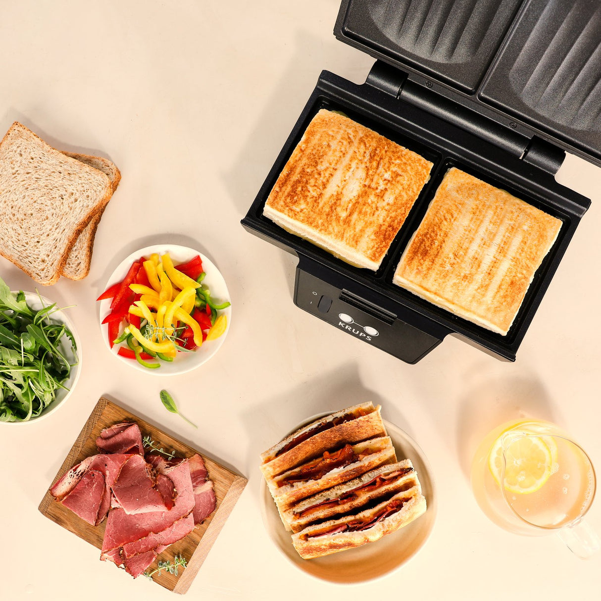EAN 3045380026292 - Krups FDK Iconic FDK462 sandwichera 850 W Negro imagen 5